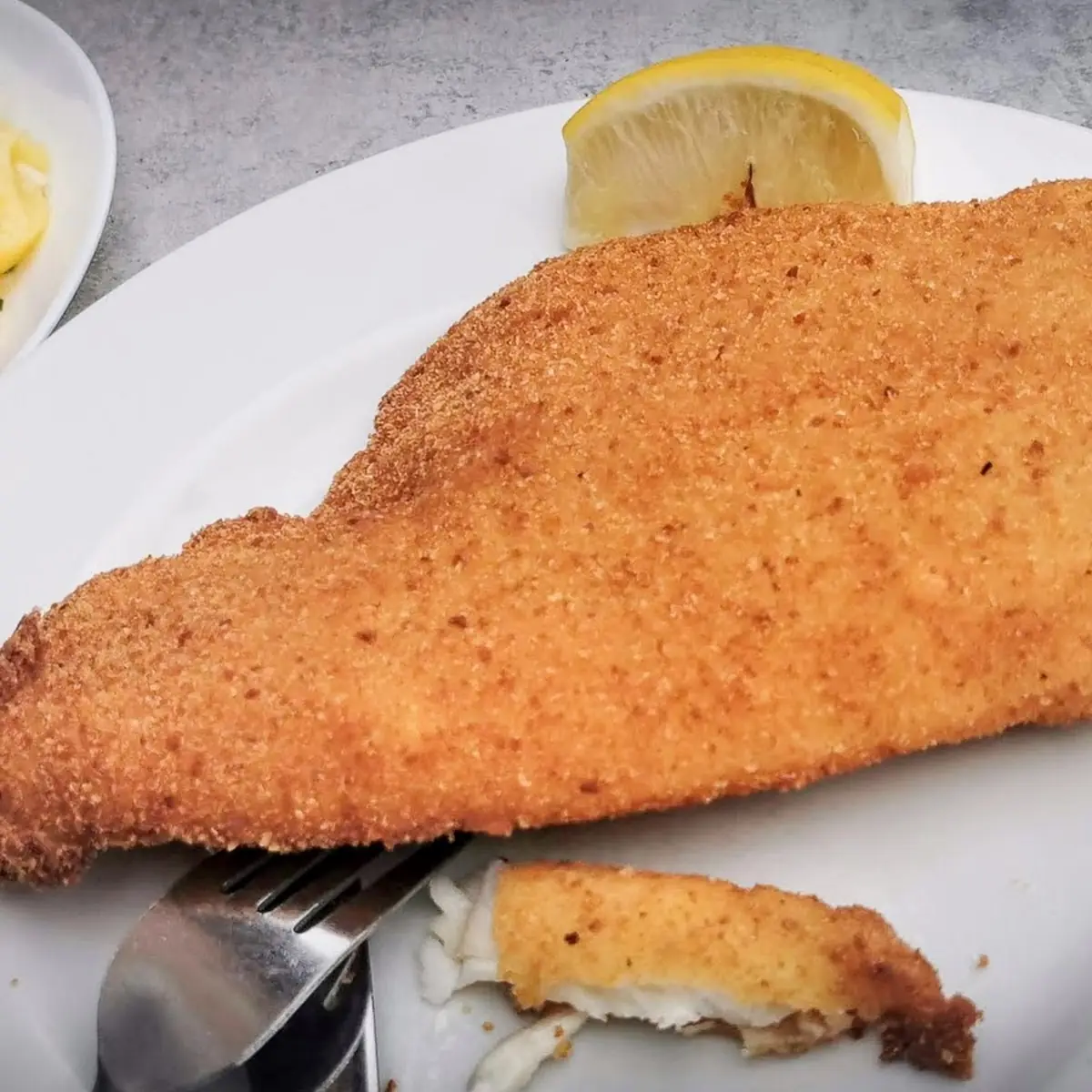 Gebackene Schollenfilet