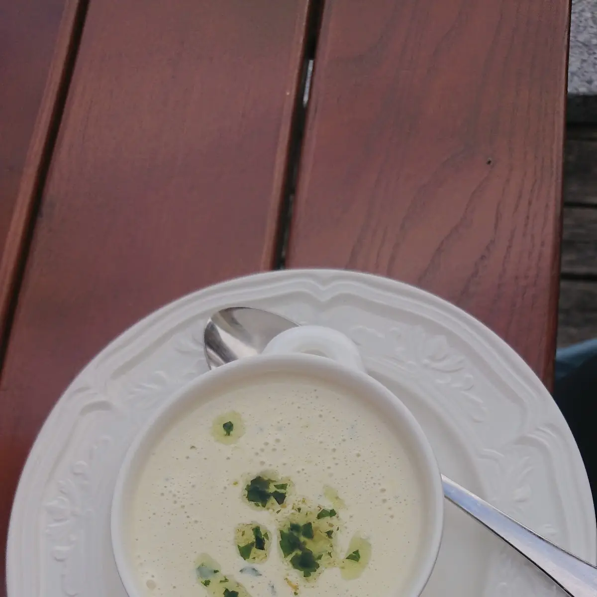 Knoblauchschaumsuppe
