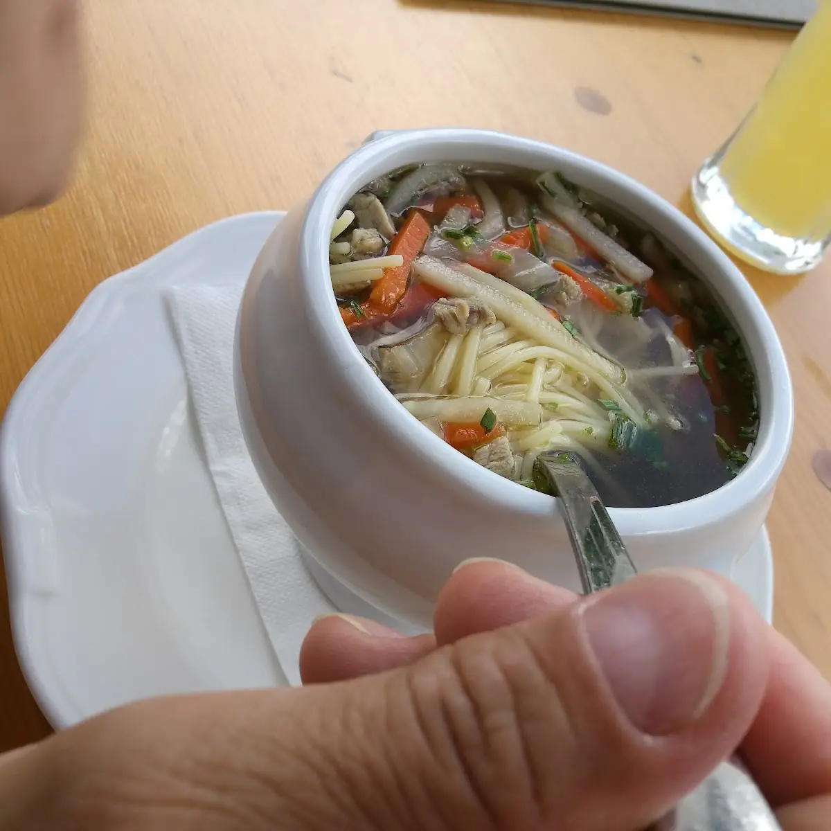 Clear Beef Soup With