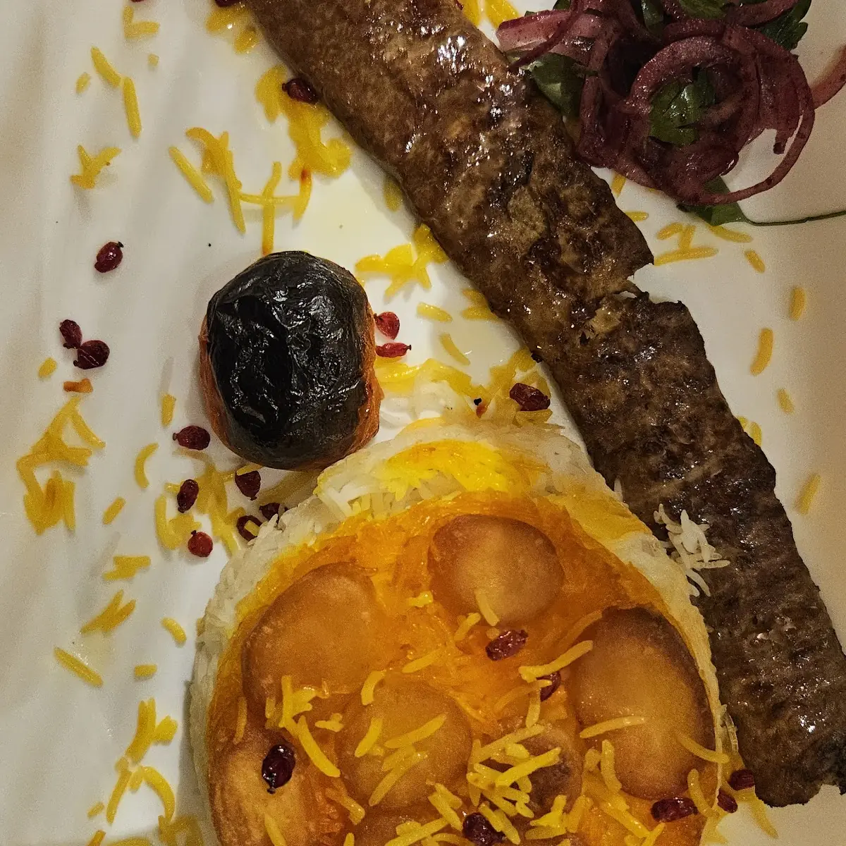 Kubideh Mit Fladenbrot