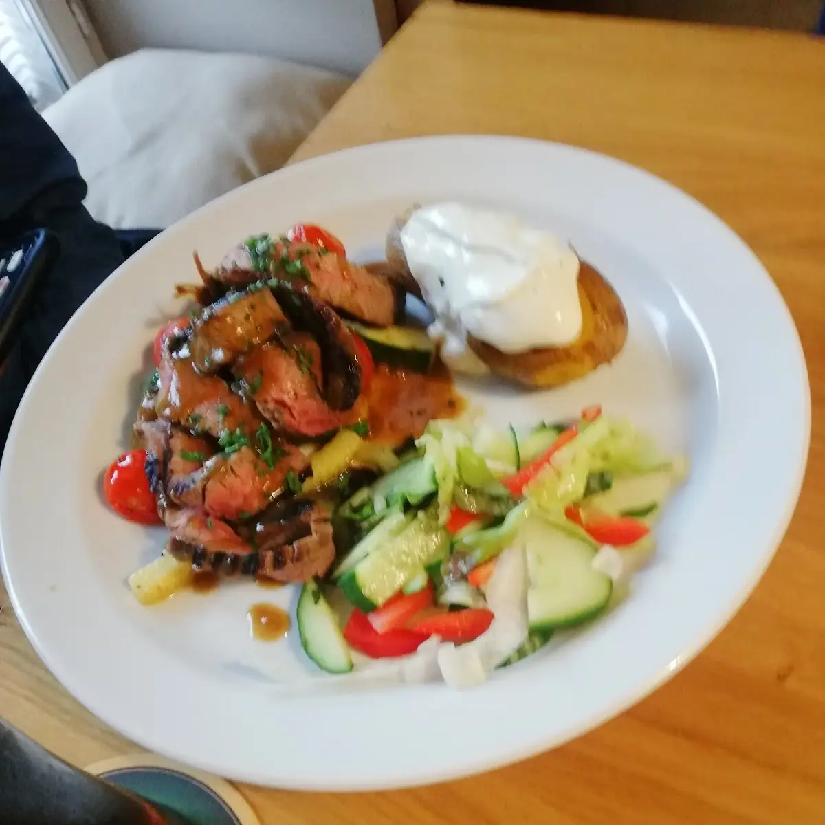 Flanksteak Mit Ofenkartoffel Salat