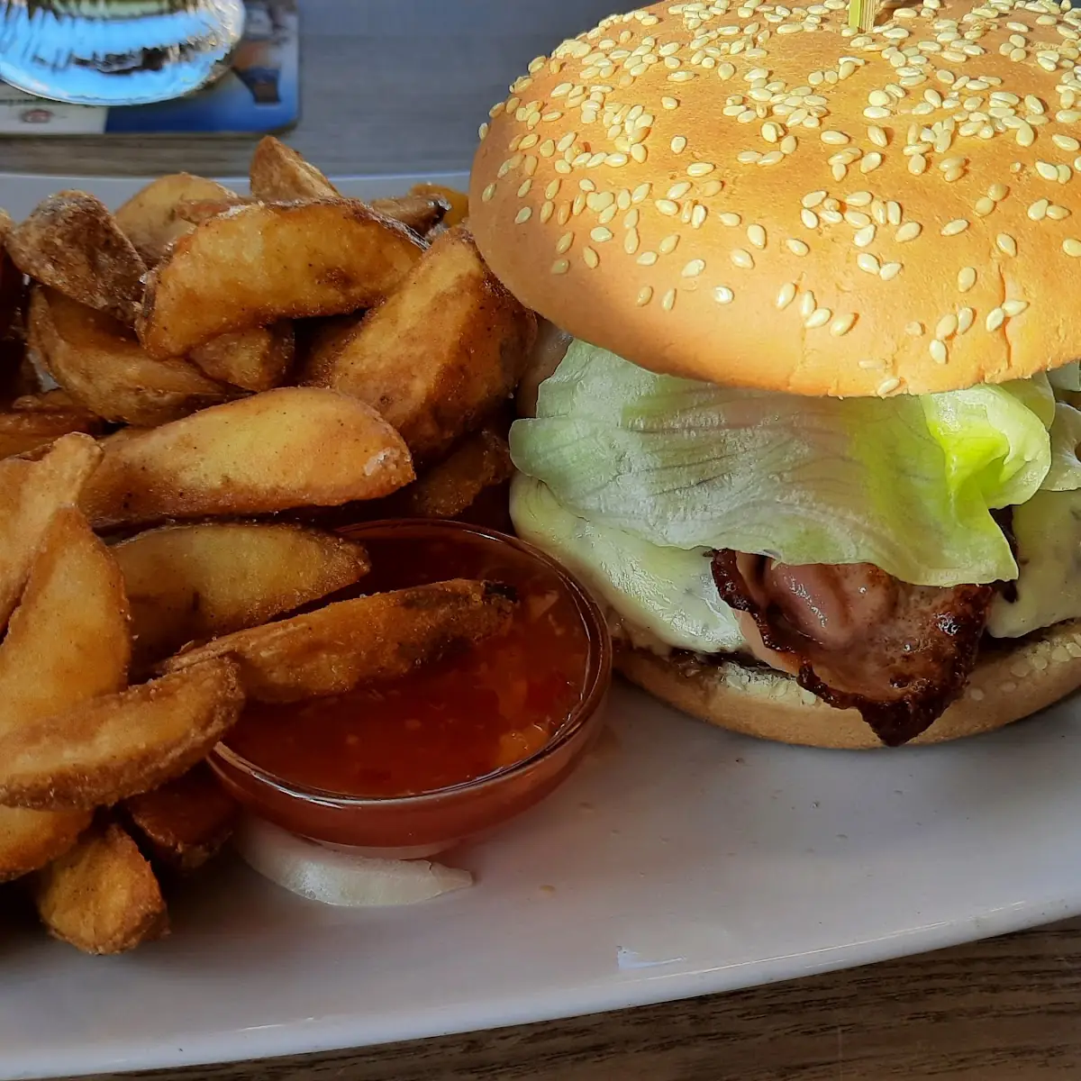 Western Burger Mit Wedges