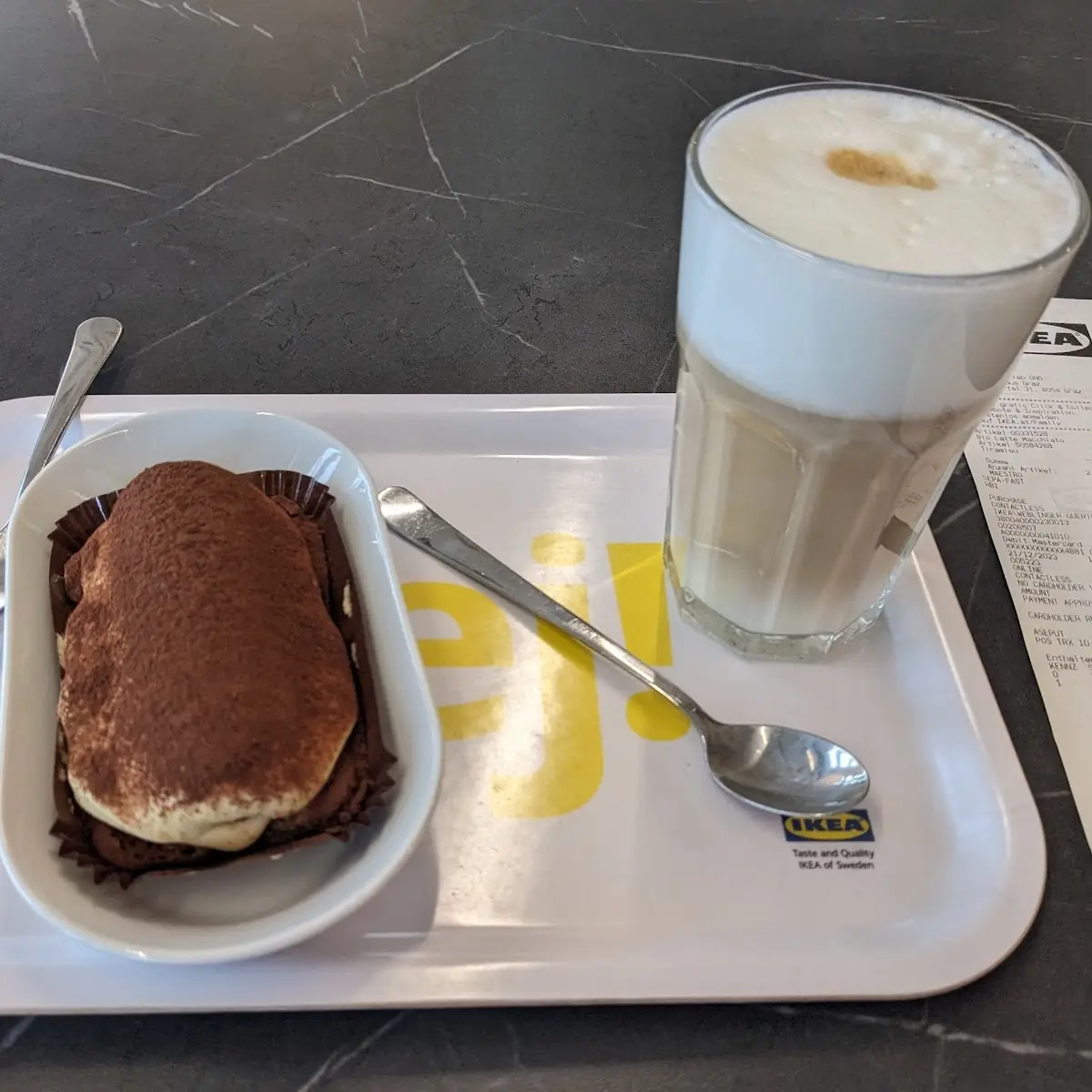 Tiramisu And Latte Macchiato