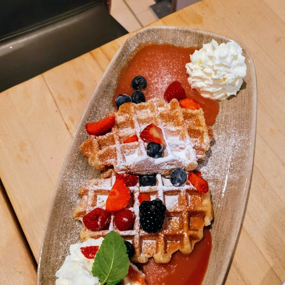 Waffeln Mit Früchten