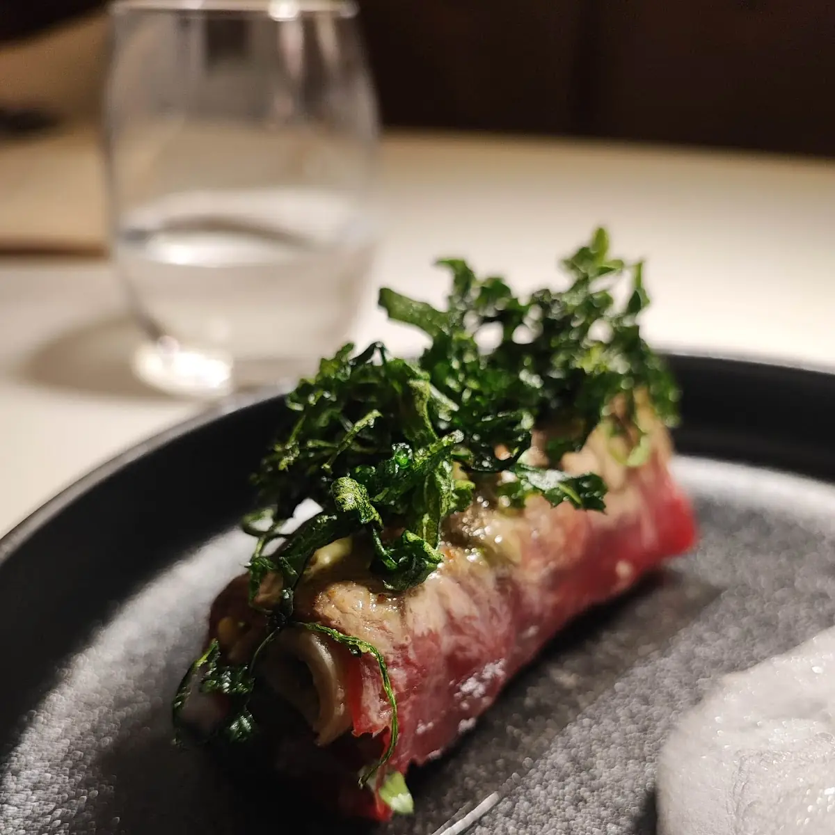 Geflämmte Carpacchio Roulade