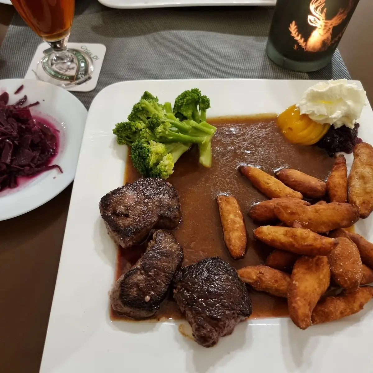 Hirschrückensteak
