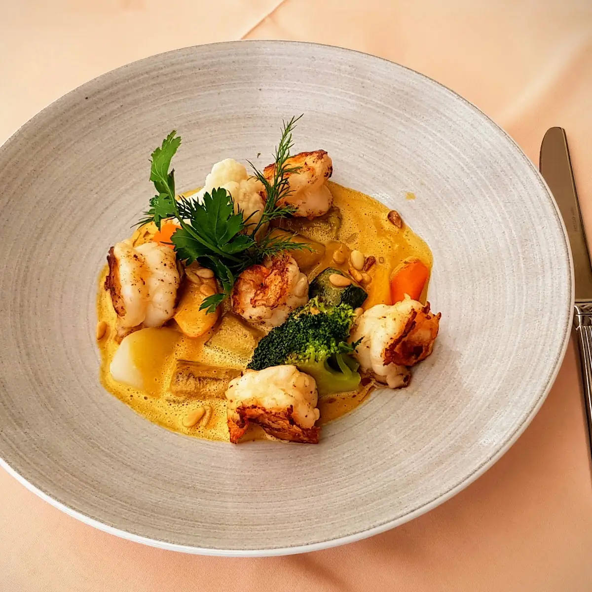 Scampi Auf Hummersauce