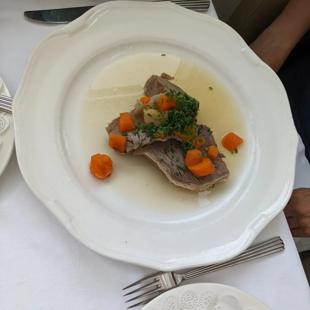Tafelspitz Nicht Am Bild Röstkartoffel Schnittlauchsauce Und Semmelkren