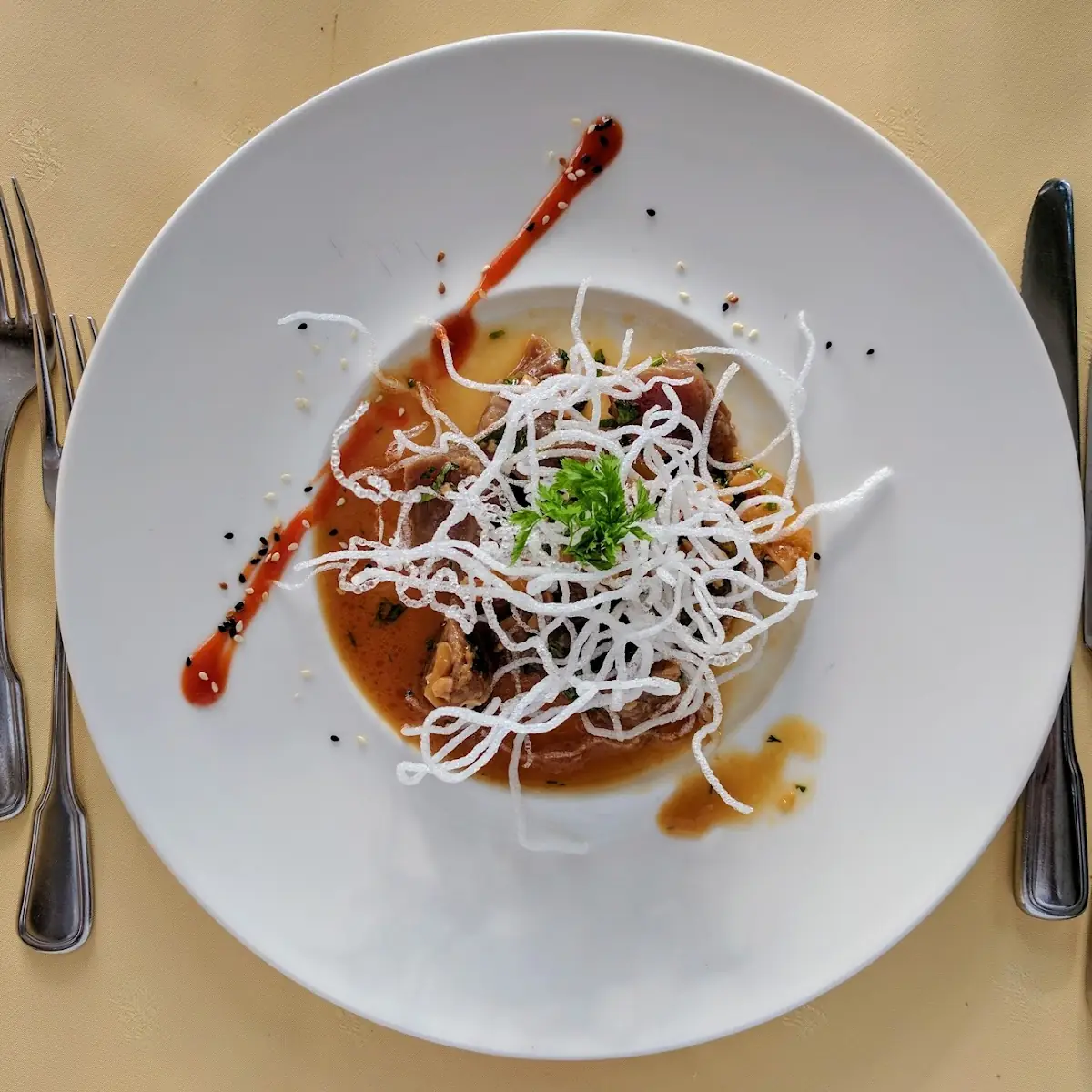 Tataki Vom Thunfisch Hummercreme