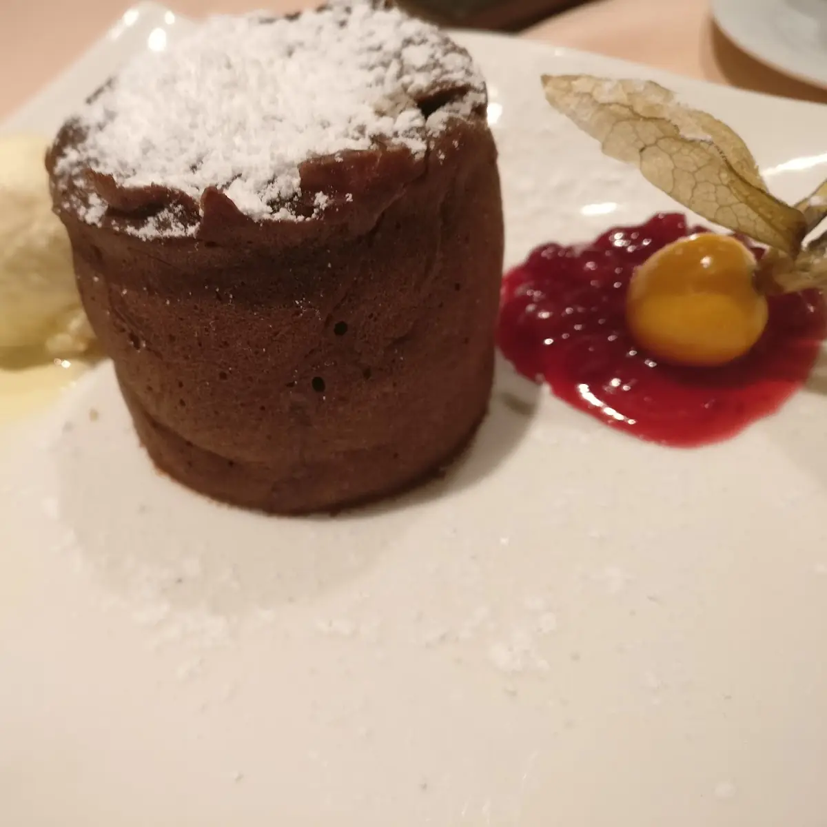 Warmer Schokokuchen