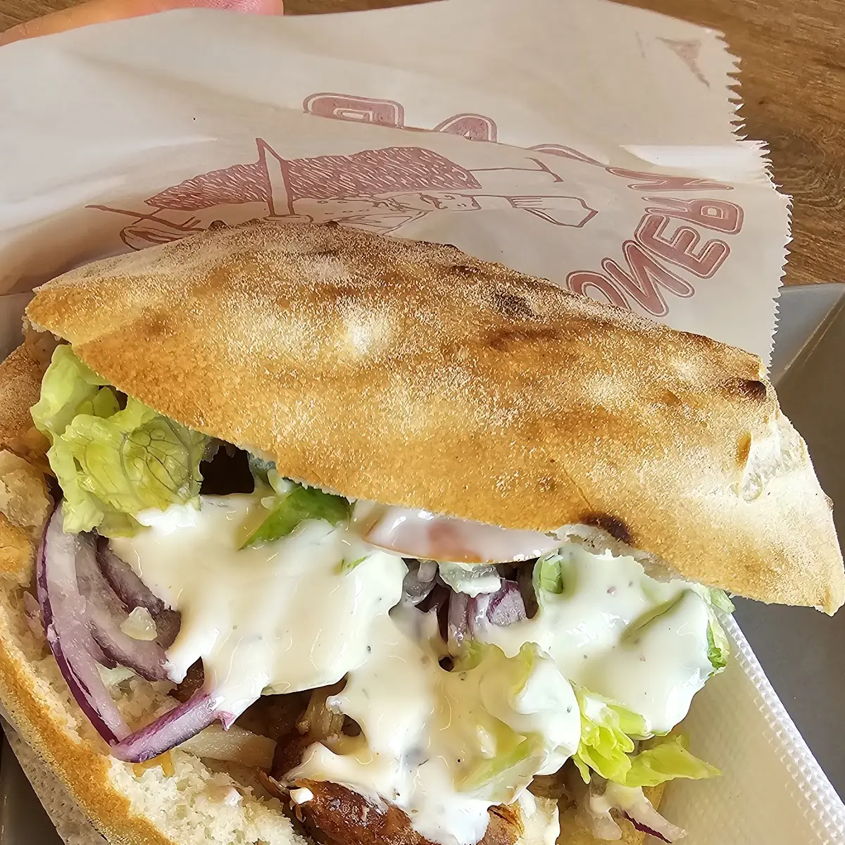 Kebab Mit Hausgemachtem Brot