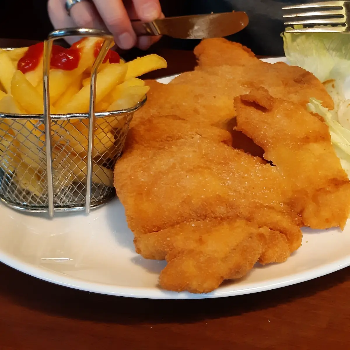 Hühner Wiener Schnitzel Wiener Art