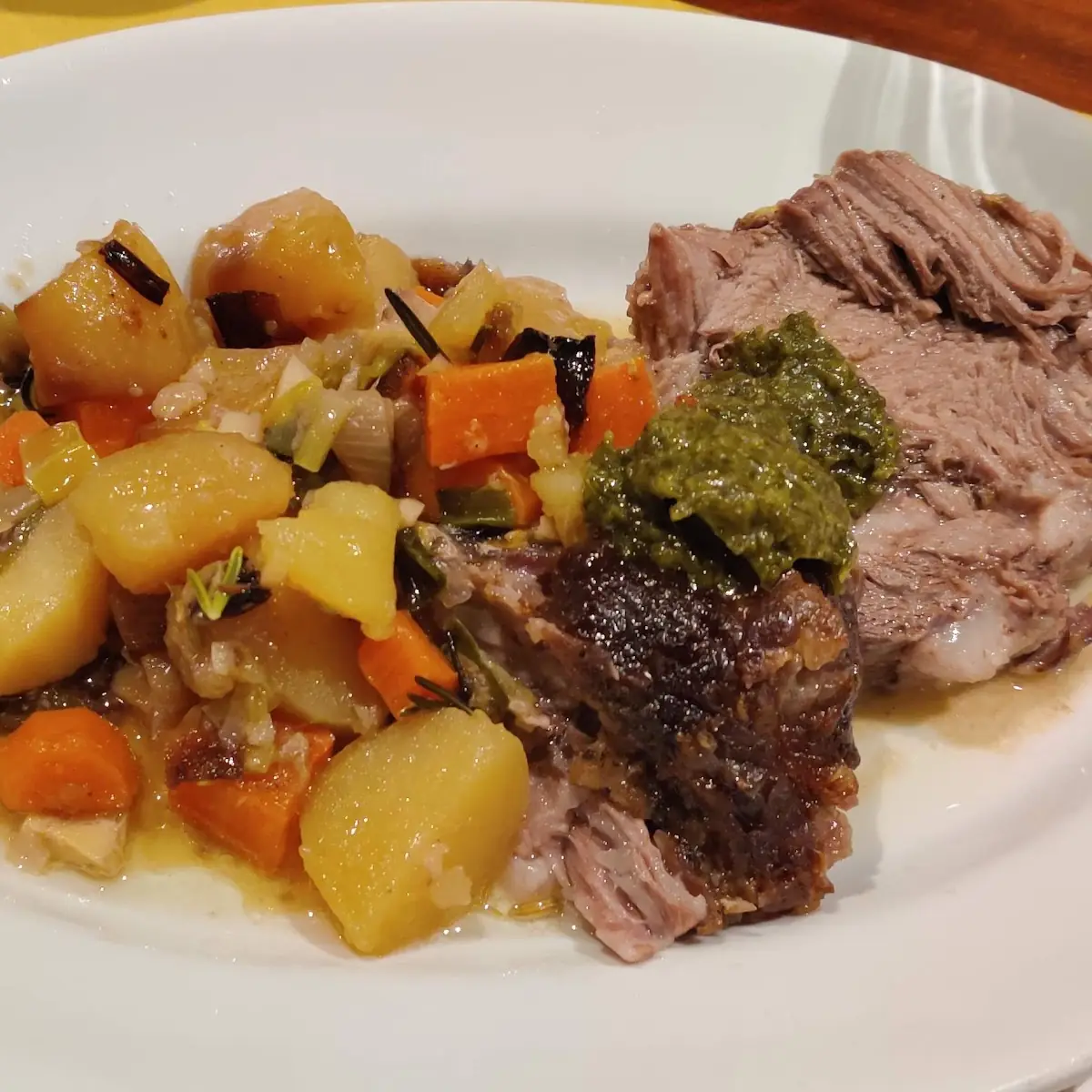 Arrosto Di Maialino Con Verdure Di Patate