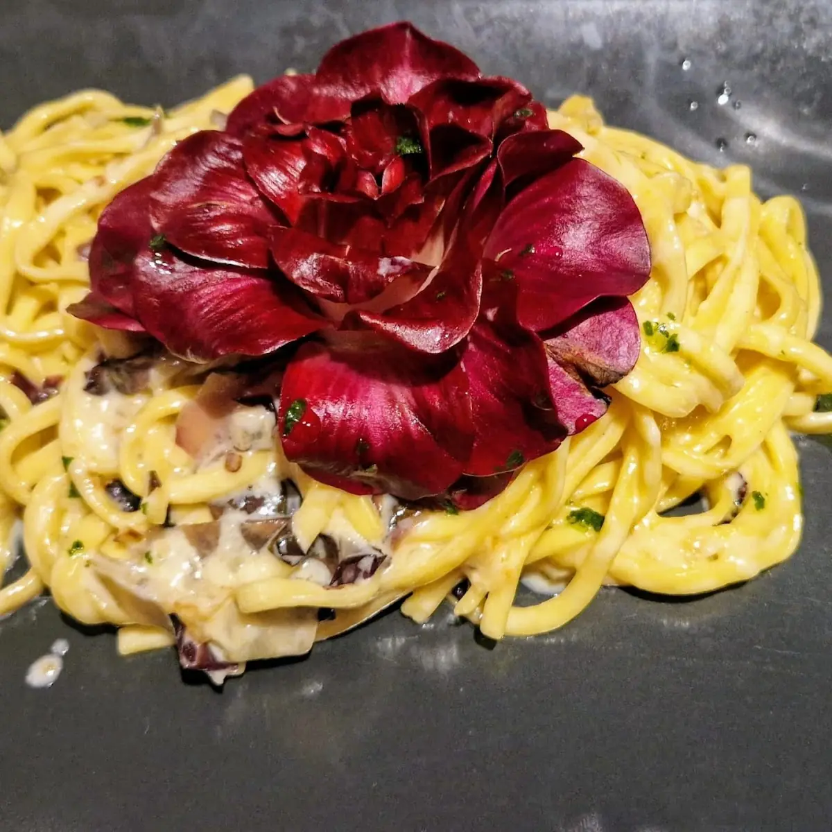 Tagiollini Mit Der Rose Aus Görz Und Montasio Käse