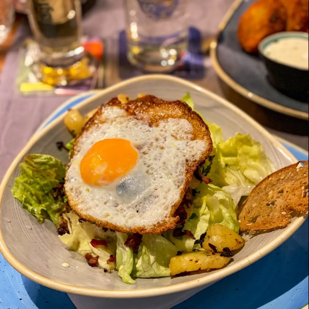 Salad with Fried Potatoes
