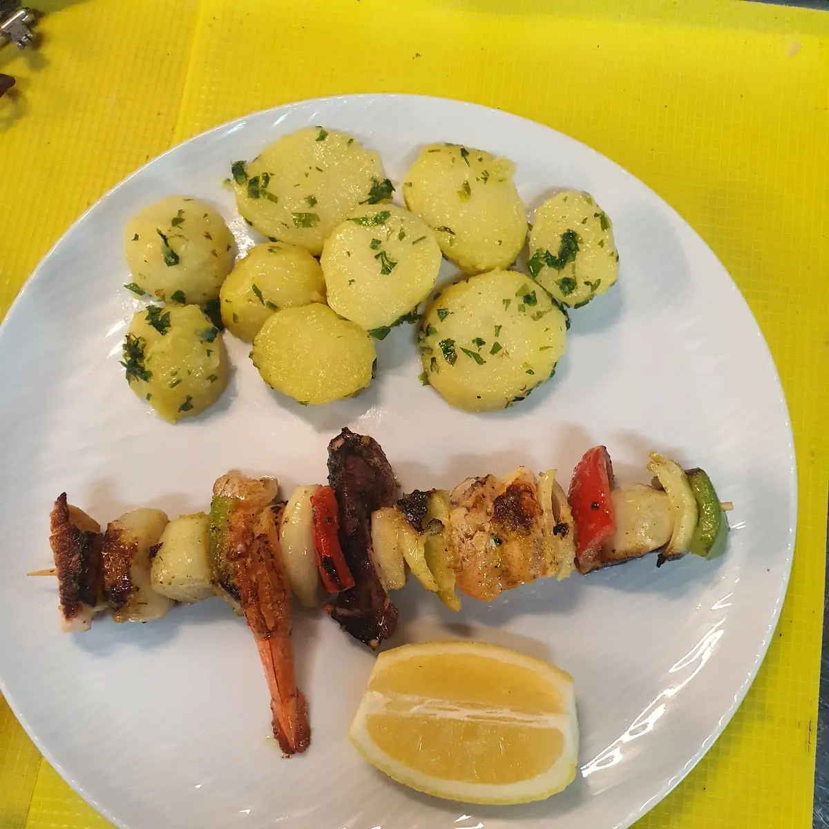 Fischspieß, Das Pizz