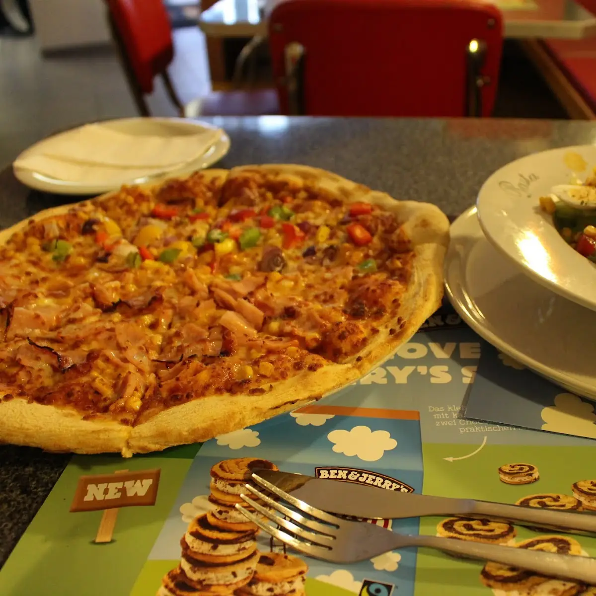 Pizza and Salad