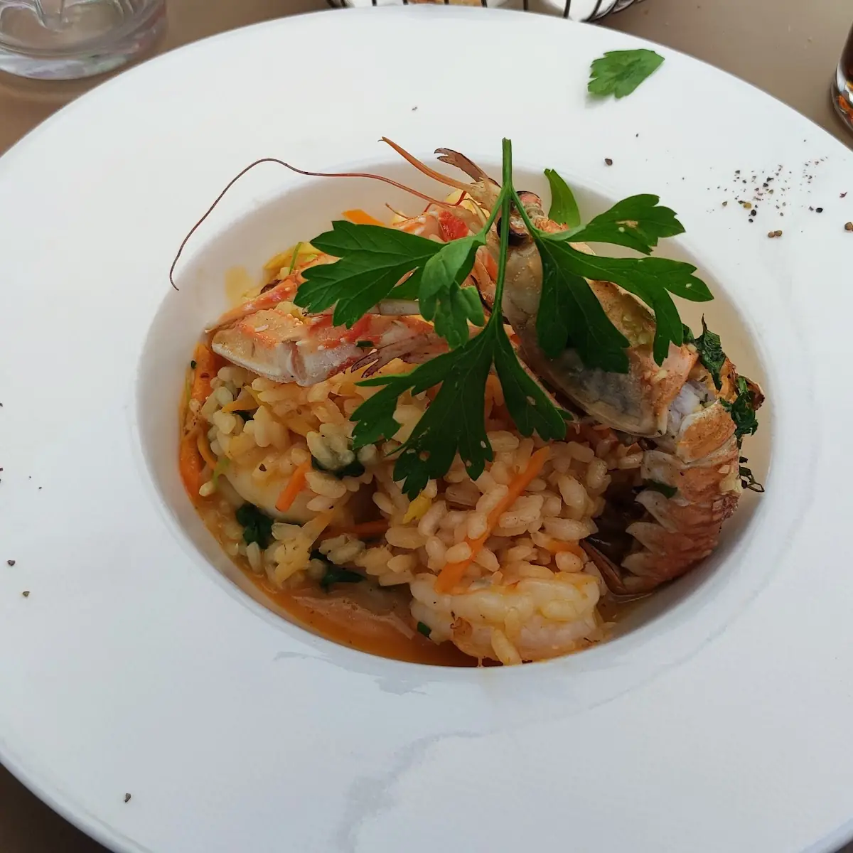 Risotto Mit Garnelen