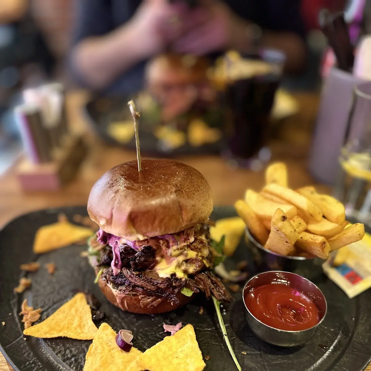 Beef Pulled Beef Burger