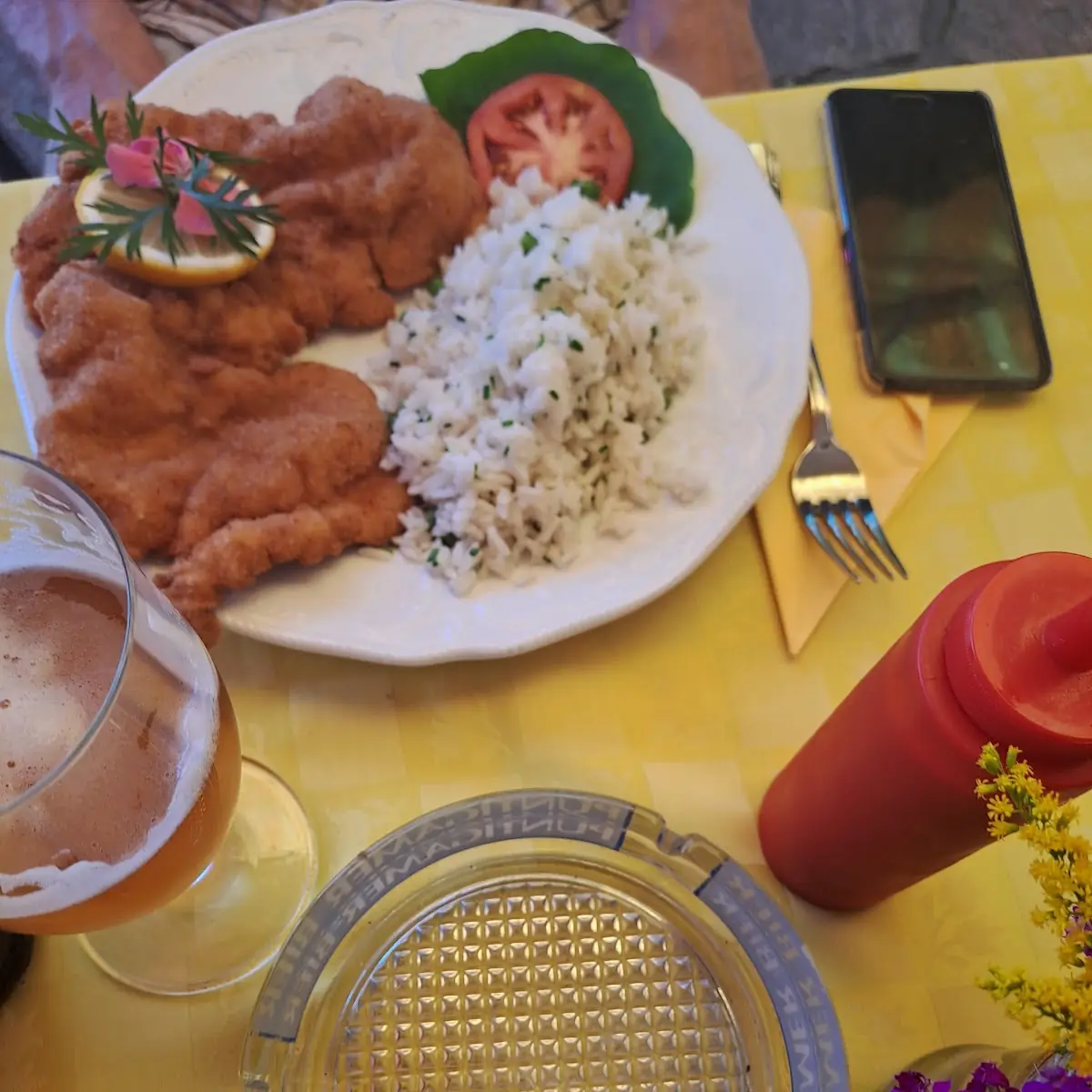 Senioren Schnitzel Mit Reis