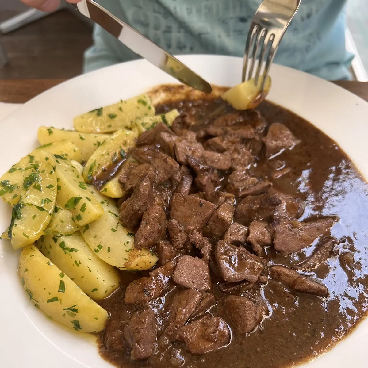 Geröstete Leber Mit