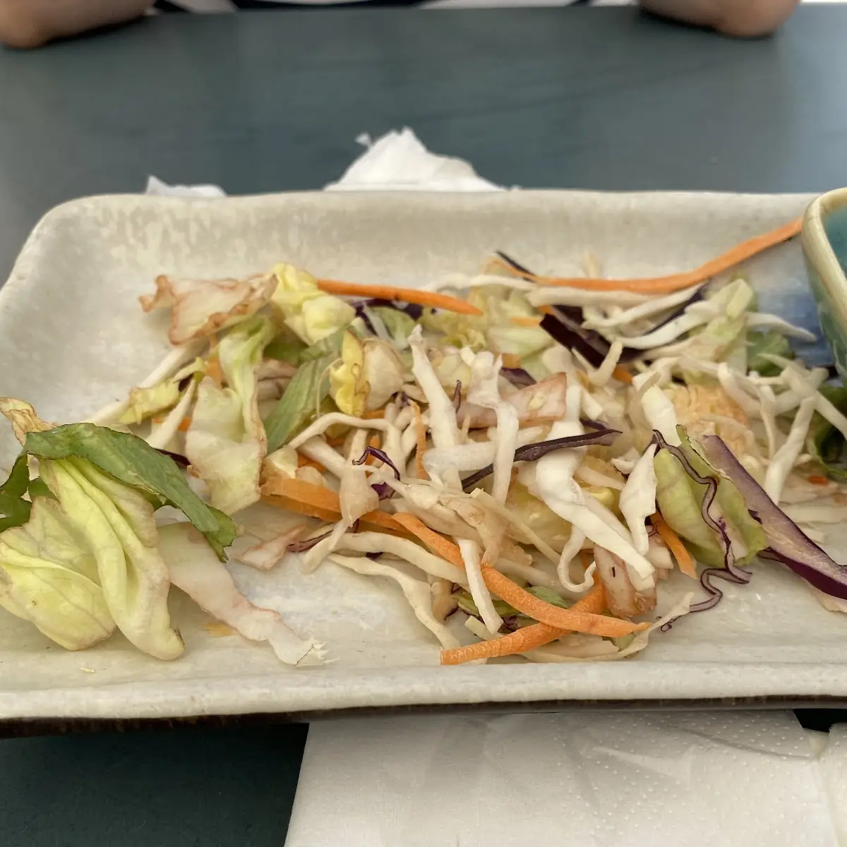 Verwelkter Salat