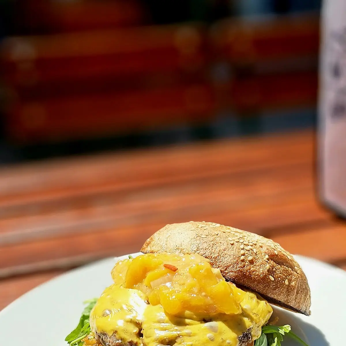 Mango Crunch Chicken Burger