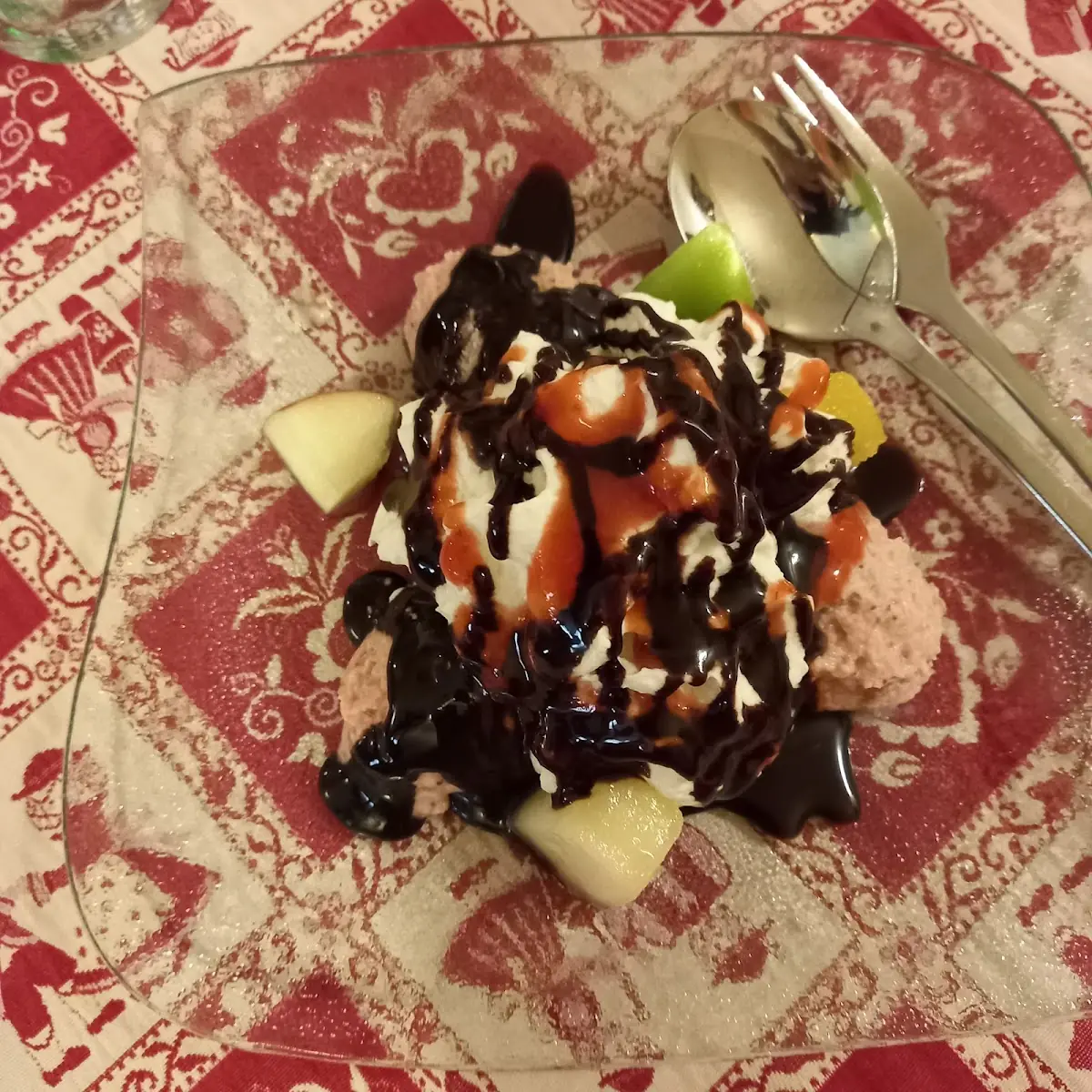 Schokomouse Mit Früchte U Schlag