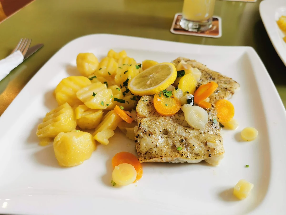 Gebratener Zander Mit Beilage