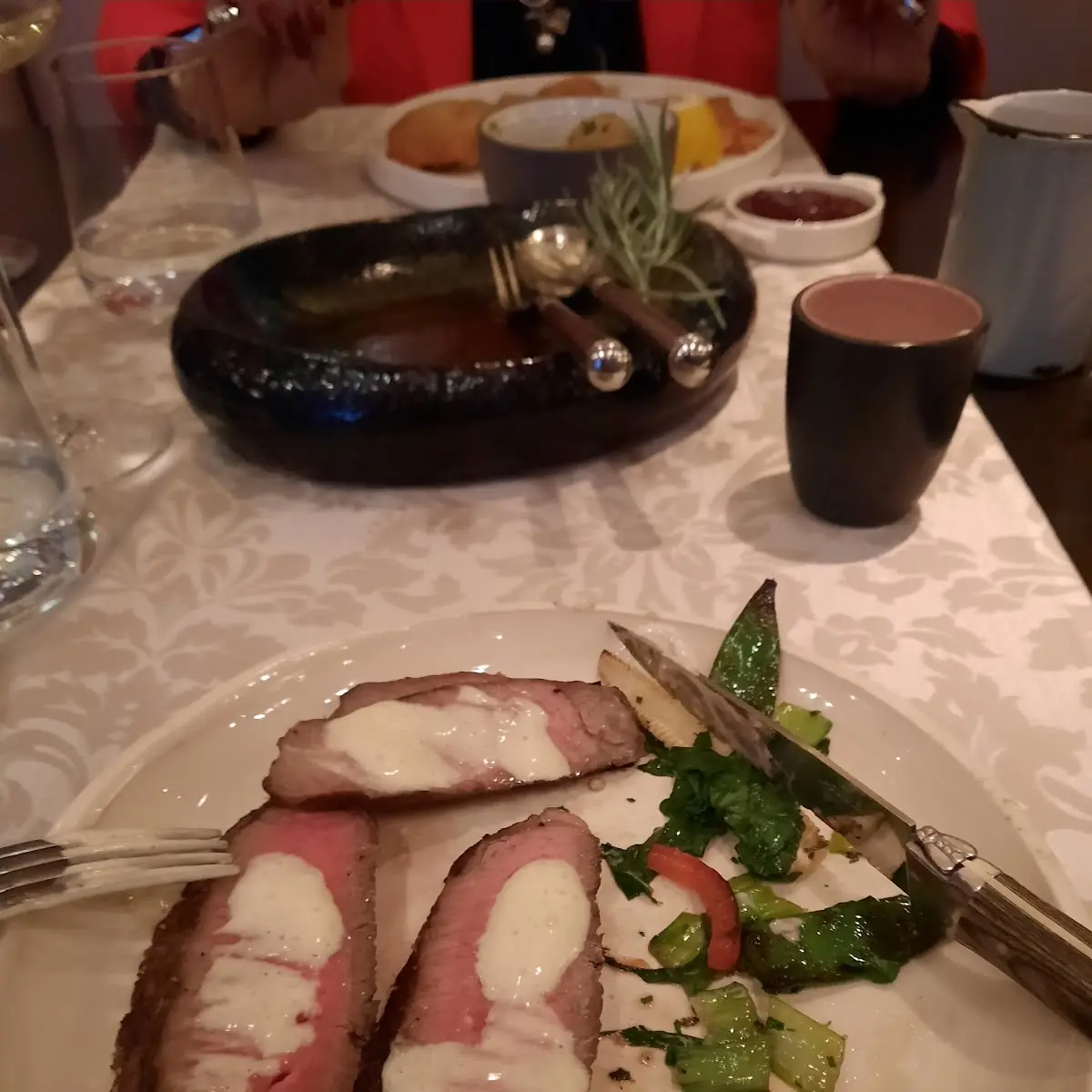 Steak Mit Mit Beilagen