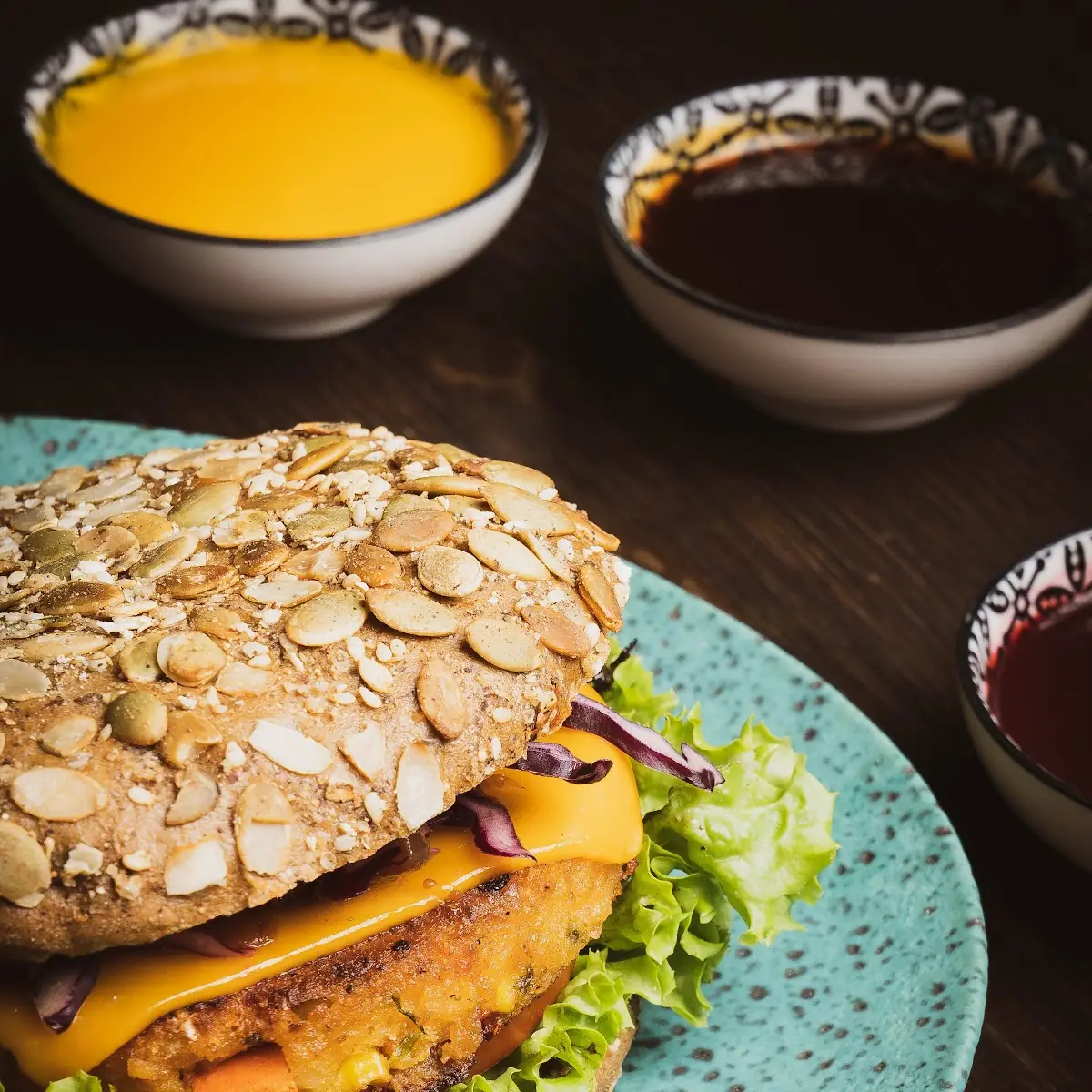 Vegan Thai Mango Burger