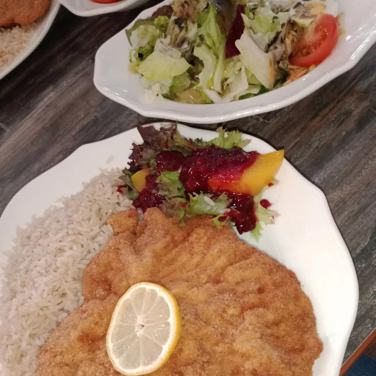 Schnitzel Mit Reis