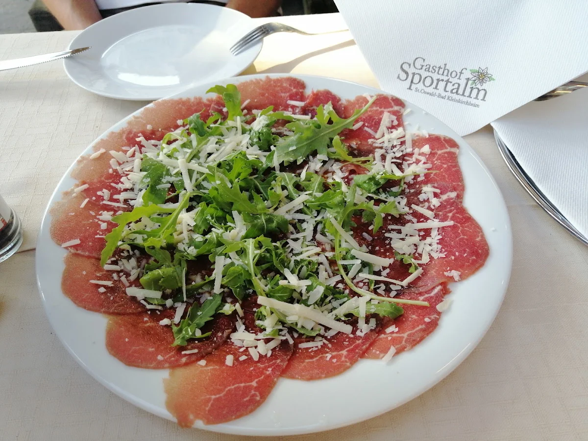 Carpaccio Vom Rindsfilet Balsamicomarinade Mit Frischem Parmesan