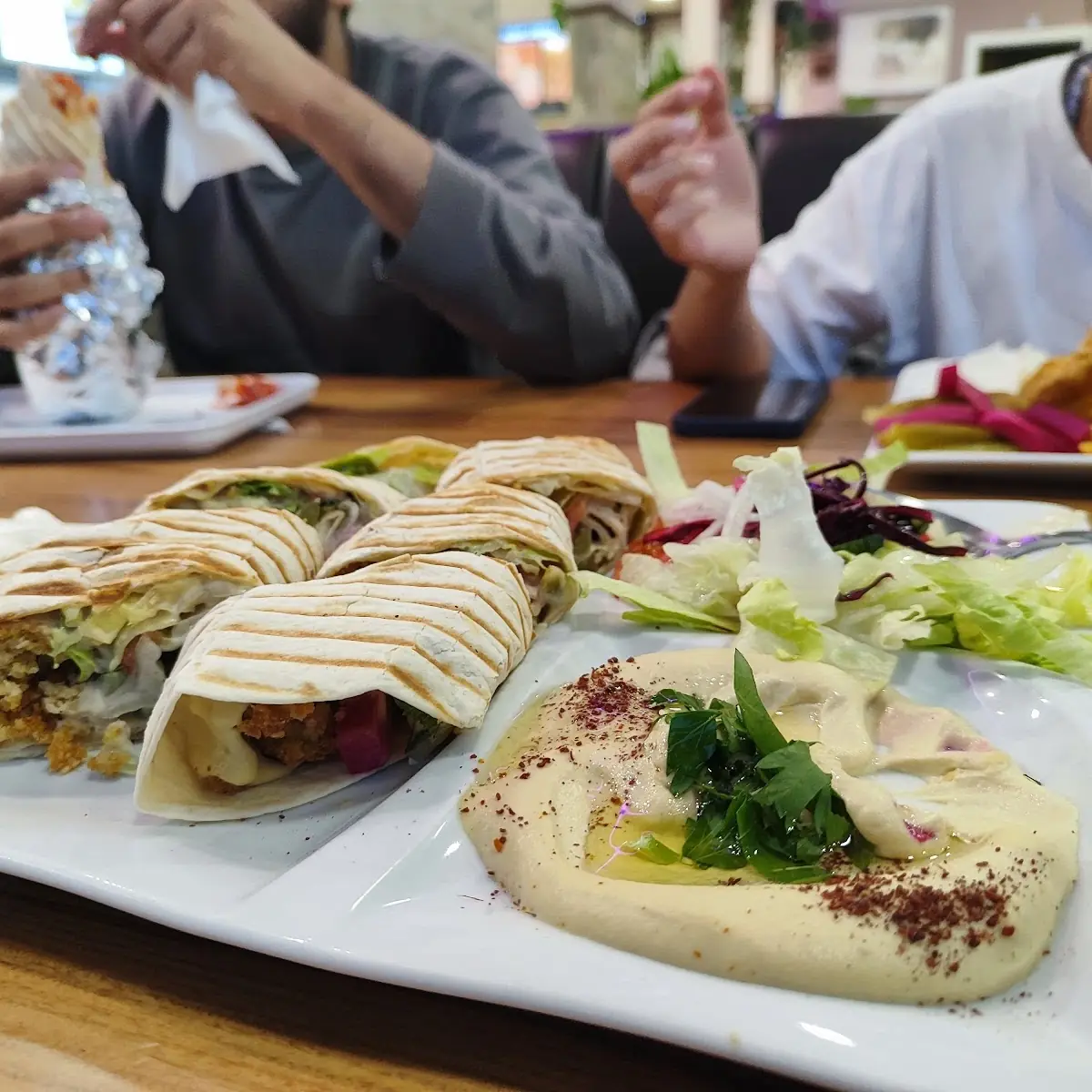 Falafel Salad Wrap