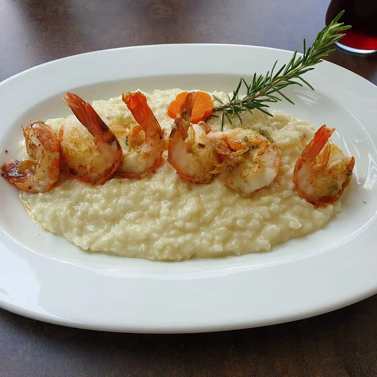 Weißwein-risotto Mit Scampis
