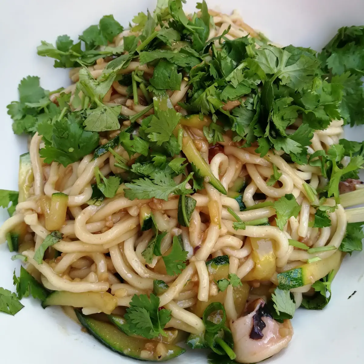 Mian Mit Calamari Und Koriander