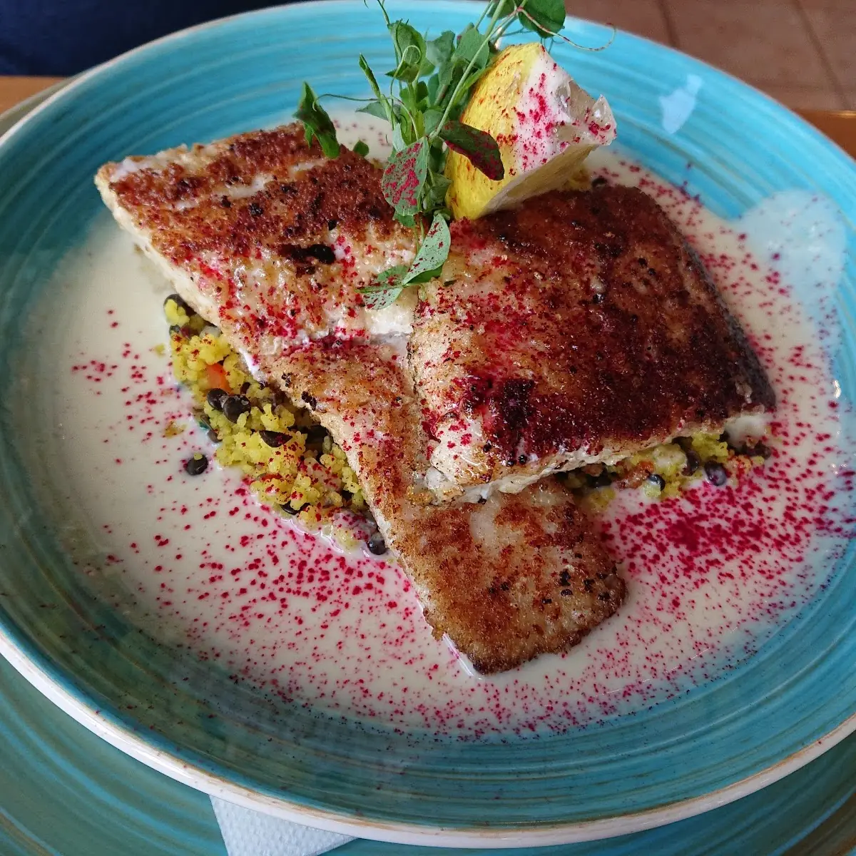 Zander Steak Mit Couscous