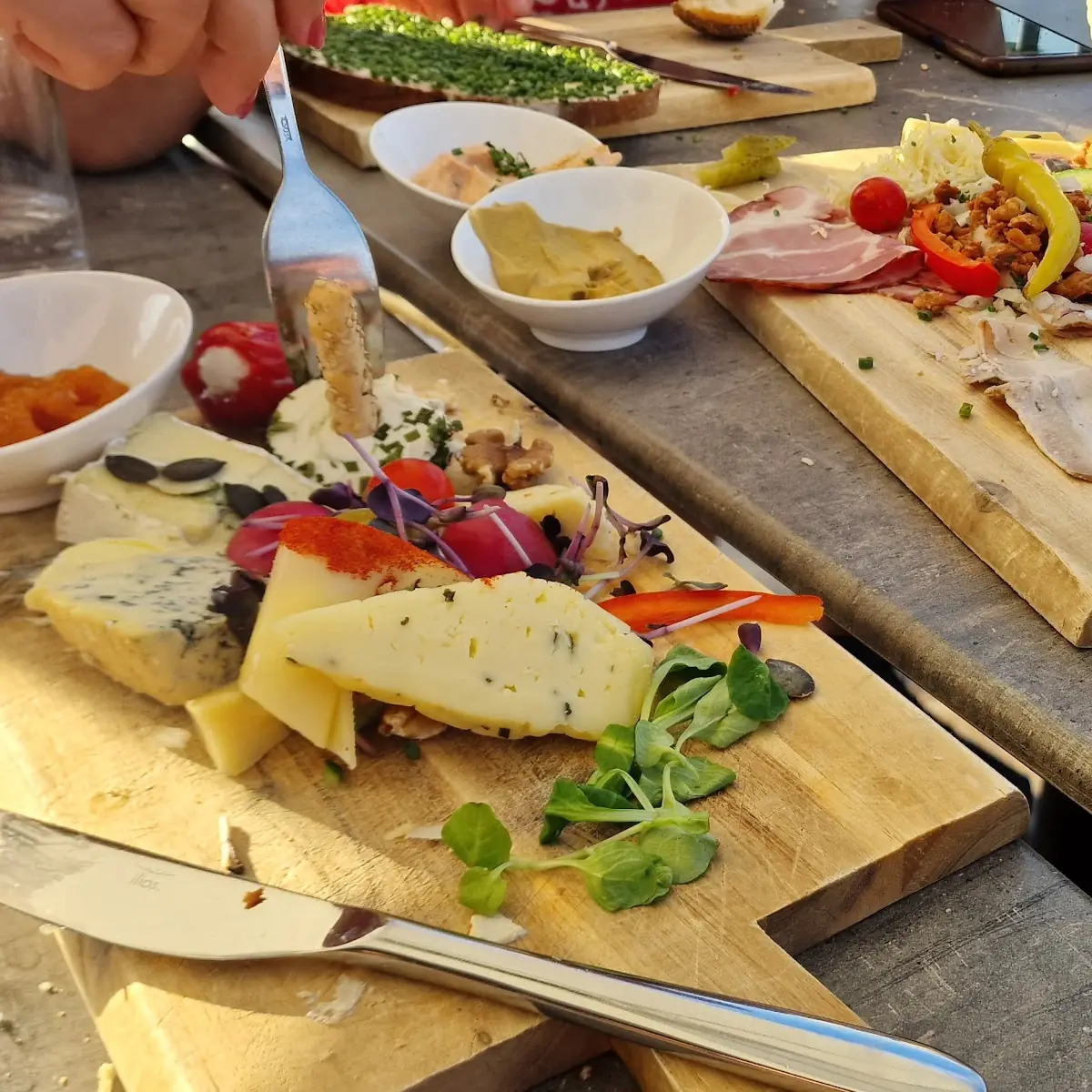 Herziges Brett Und Käse Brett Schon Ein Wenig Geplündert See Zu Beginn Mehr Drauf
