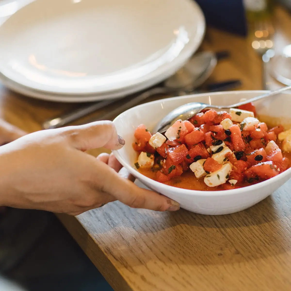 Wassermelone & Feta Salat