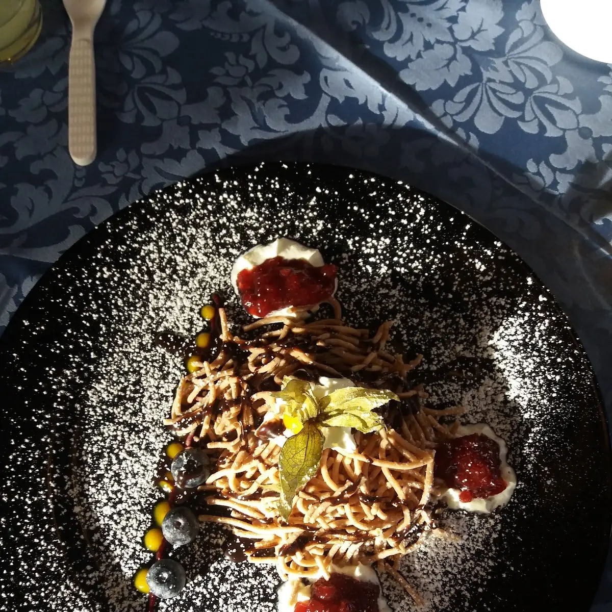 Dessert Mit Kastanienreis
