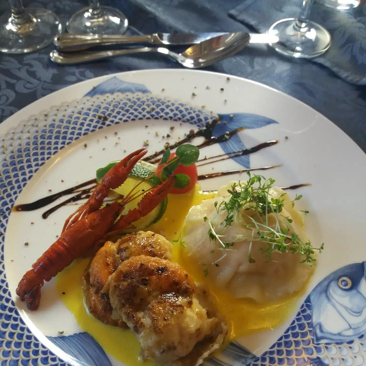 Trilogie Mit Meeresfrüchten