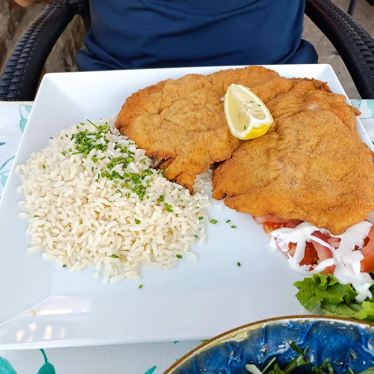 Schweineschnitzel Mit Reis