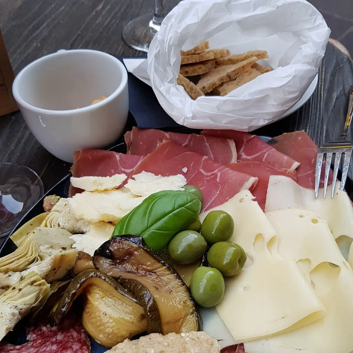 Antipasto Teller Von Der Tageskarte