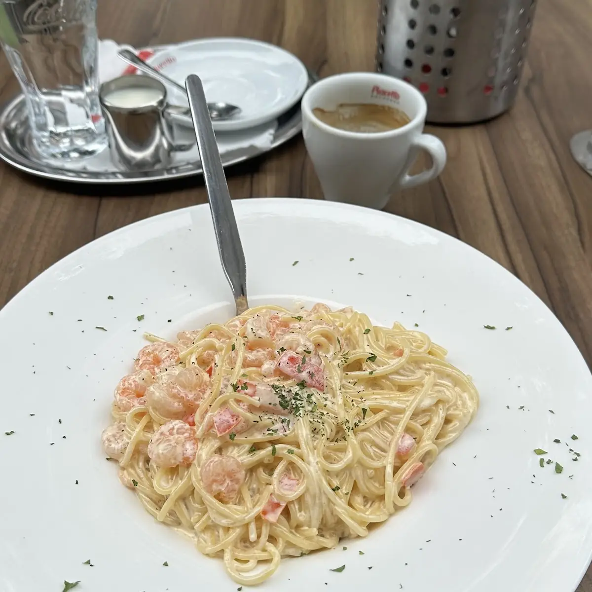 Спагетти С Креветками