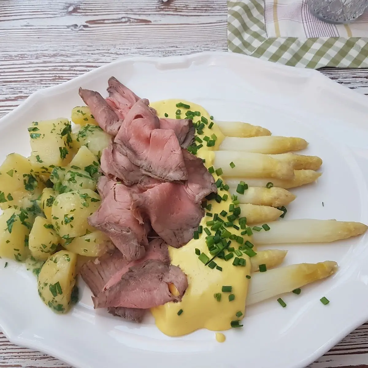 Spargel Mit Roastbeef