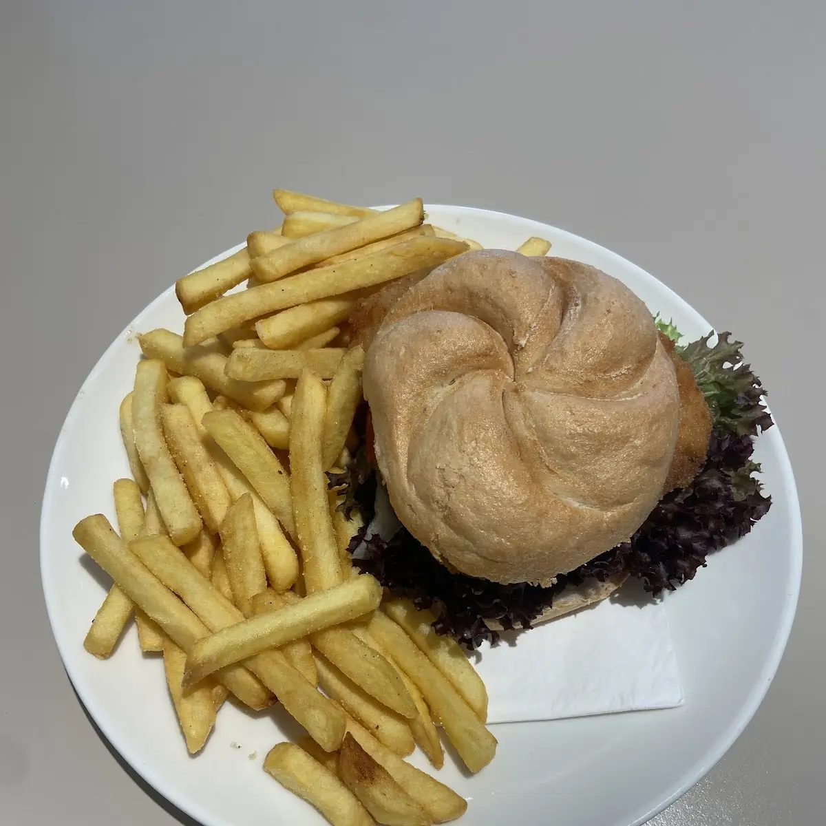 Burger and Fries