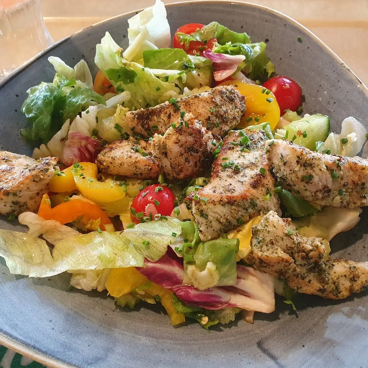 Salat Mit Putenstreifen