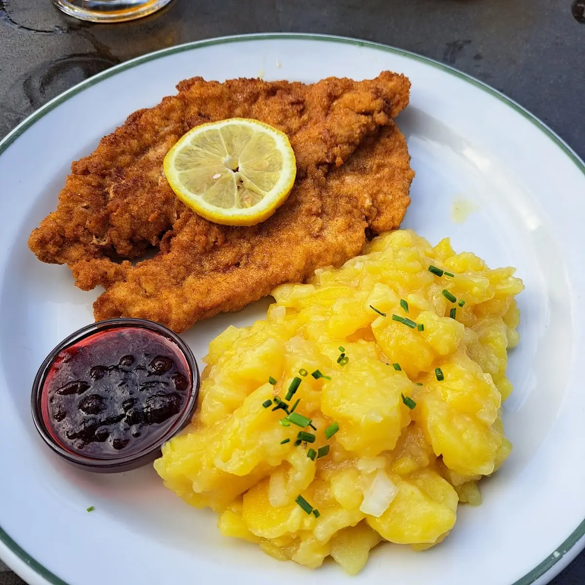 Schnitzel Mit Kartoffelsalat