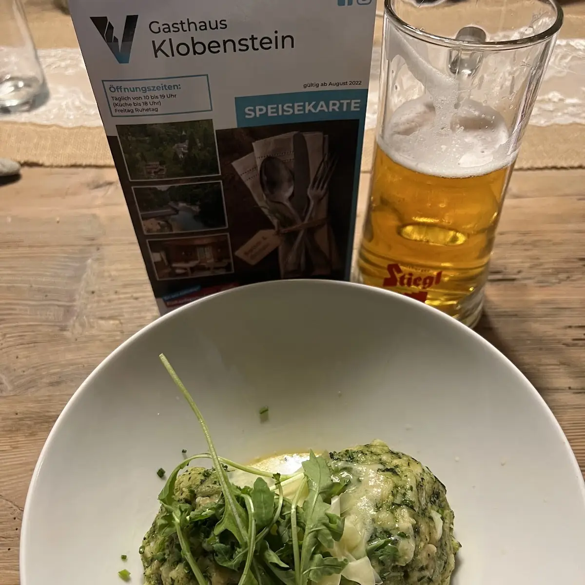 Spinatknödel In Butter Mit Parmesan