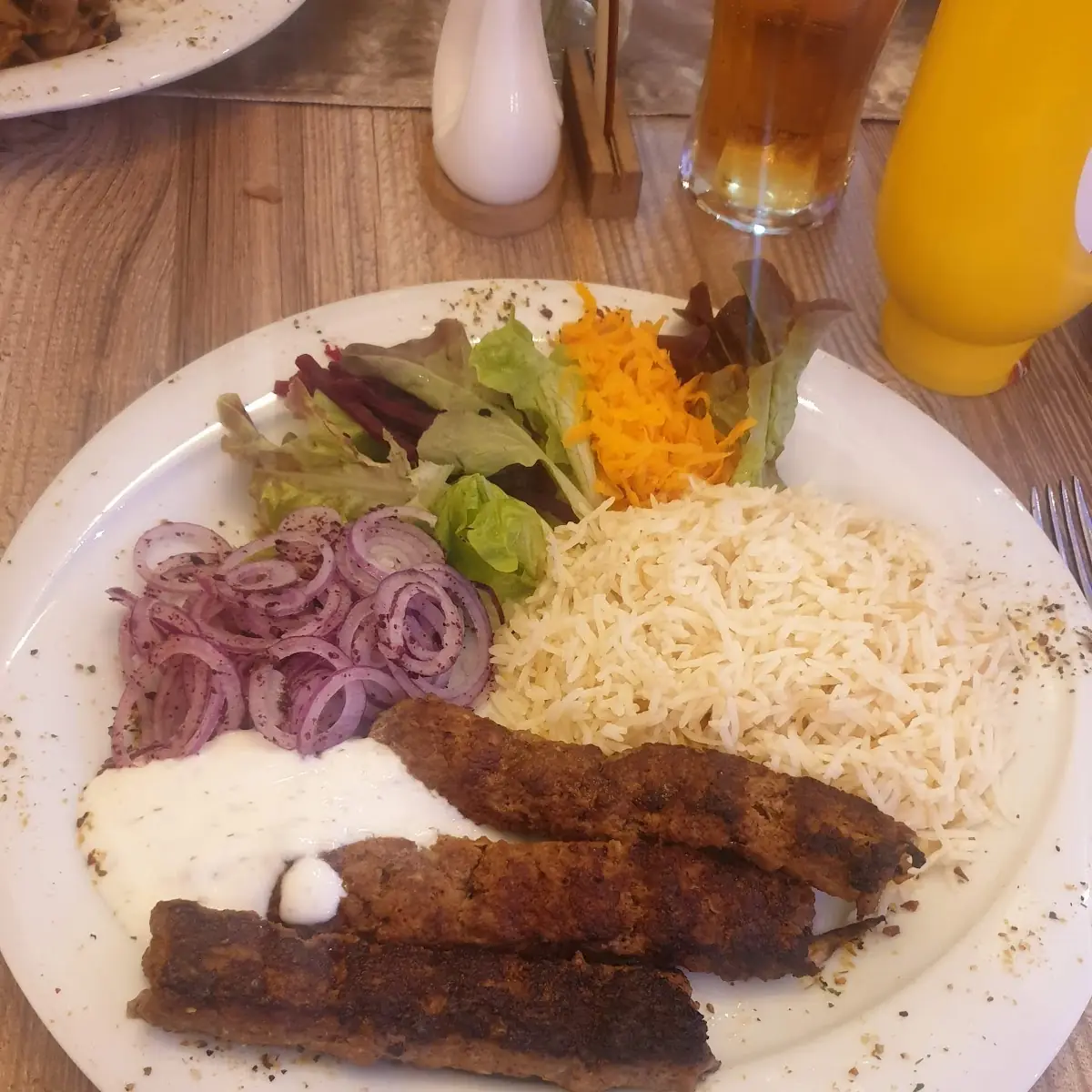 Beef Kebab with Rice